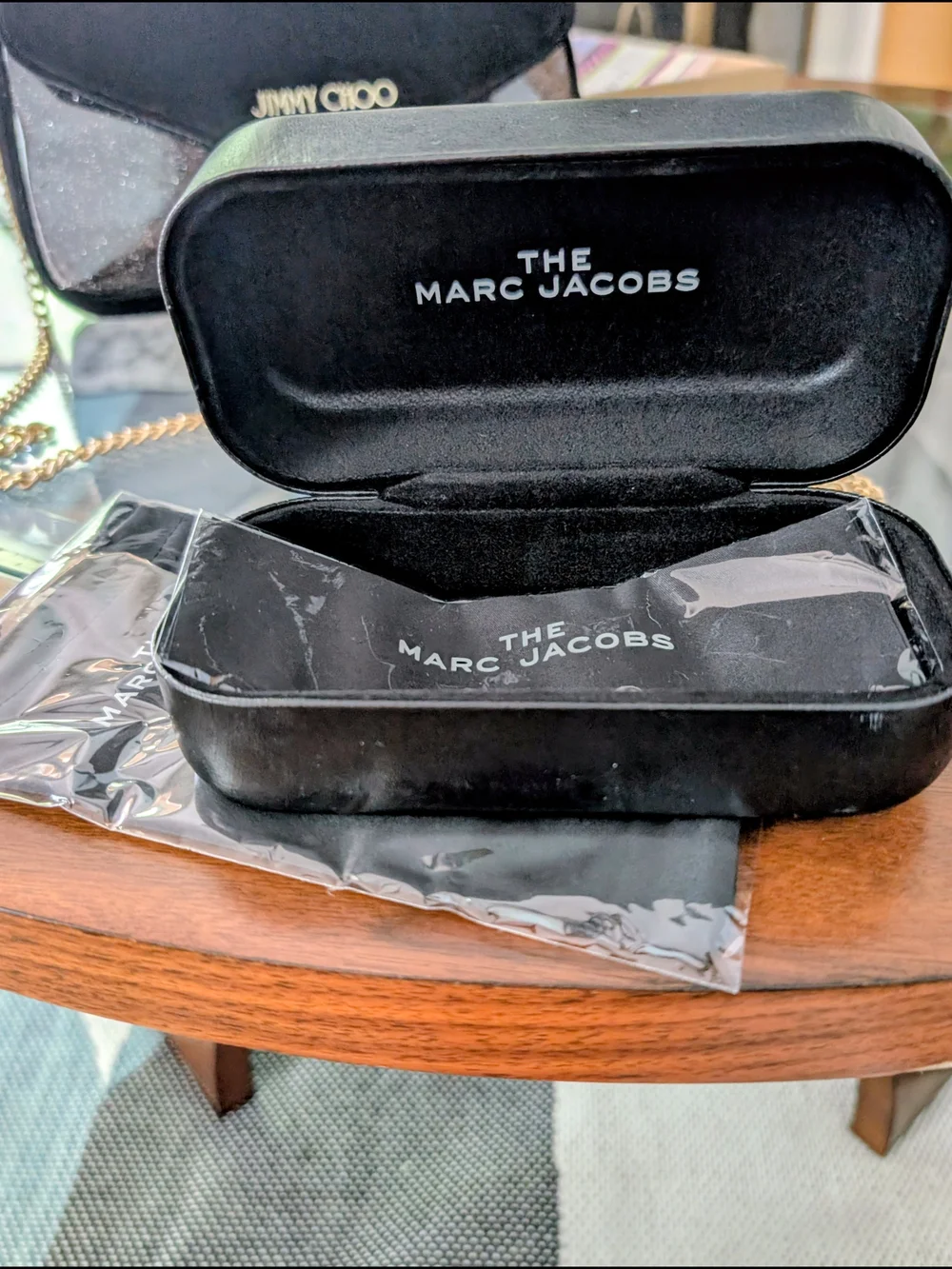 Marc Jacobs Black Sunglasses Case with Logo
